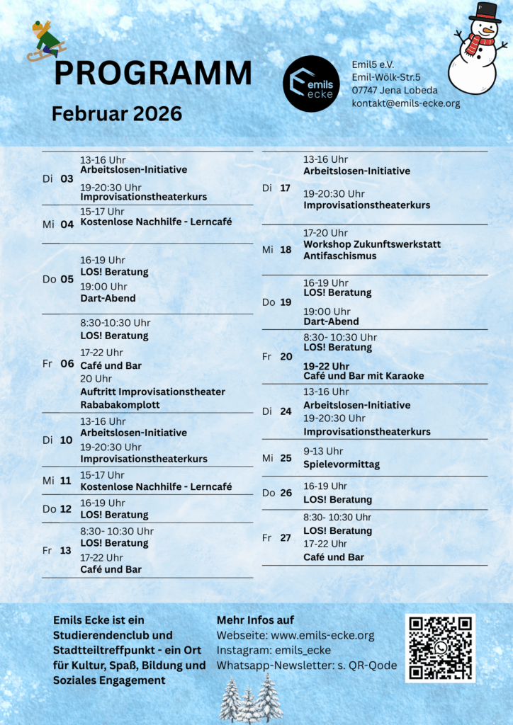 Programm Emils-Ecke Februar 2026